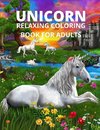 Unicorn relaxing coloring book for adults