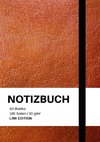 Notizbuch A4 blanko - 100 Seiten 90g/m² - Soft Cover Braun - FSC Papier