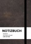 Notizbuch A4 blanko - 100 Seiten 90g/m² - Soft Cover Schwarz - FSC Papier