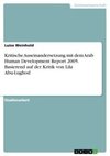 Kritische Auseinandersetzung mit dem Arab Human Development Report 2005. Basierend auf der Kritik von Lila Abu-Lughod