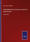 Urkundenbuch des historischen Vereins für Niedersachsen