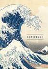 Notizbuch klein A5 liniert - Notizheft 44 Seiten 90g/m² - Softcover Hokusai 