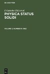 Physica status solidi, Volume 2, Number 9, Physica status solidi (1962)