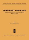 Verdienst und Rang : die Fa¿¿¿il als literar. u. gesellschaftl. Problem im Islam
