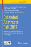 Extended Abstracts Fall 2019