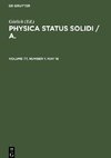 Physica status solidi / A., Volume 77, Number 1, May 16