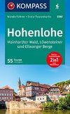 KOMPASS Wanderführer Hohenlohe, Mainhardter Wald, Löwensteiner und Ellwanger Berge, 55 Touren mit Extra-Tourenkarte