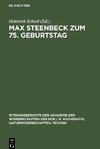 Max Steenbeck zum 75. Geburtstag