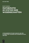Mathematik im System der Wissenschaften