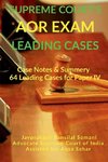 Supreme Court's AOR Exam- Leading Cases