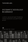 Systematic Sociology in Germany