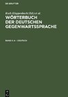 Wörterbuch der deutschen Gegenwartssprache, Band 1, A - deutsch