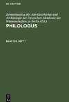 Philologus, Band 120, Heft 1, Philologus Band 120, Heft 1