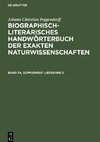 Biographisch-Literarisches Handwörterbuch der exakten Naturwissenschaften, Band 7a, Supplement, Lieferung 5