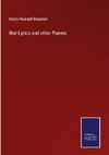 War-Lyrics and other Poems