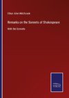 Remarks on the Sonnets of Shakespeare