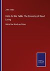 Hints for the Table: The Economy of Good Living