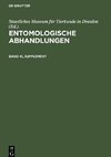 Entomologische Abhandlungen, Band 41, Supplement, Entomologische Abhandlungen Band 41, Supplement