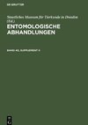 Entomologische Abhandlungen, Band 40, Supplement II, Entomologische Abhandlungen Band 40, Supplement II