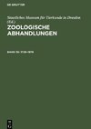 Zoologische Abhandlungen, Band 35, 250 Jahre Staatliches Museum für Tierkunde Dresden 1728-1978