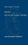 Wörter, die nie im Duden standen