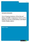 News Framing Analysis of First Round Filling of GERD. Comparative Study on The Ethiopian Herald, Sudan Tribune and Ahram Online Media outlets.