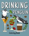 Drinking Penguin Coloring Book