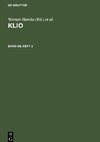Klio, Band 68, Heft 2, Klio Band 68, Heft 2