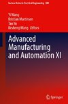 Advanced Manufacturing and Automation XI