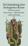 Zur Entstehung einer ökologischen Klasse