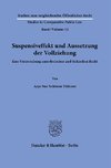Suspensiveffekt und Aussetzung der Vollziehung.