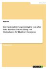 Internationalisierungsstrategien von After Sales Services. Entwicklung von Maßnahmen für Hidden Champions