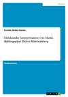 Didaktische Interpretation von Musik. Bildungsplan Baden-Württemberg
