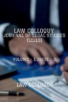 LAW COLLOQUY JOURNAL OF LEGAL STUDIES, VOLUME - I, ISSUE - II
