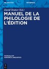 Manuel de la philologie de l¿édition