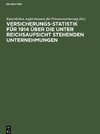 Versicherungs-Statistik für 1914 über die unter Reichsaufsicht stehenden Unternehmungen