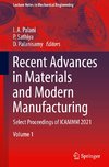 Recent Advances in Materials and Modern Manufacturing