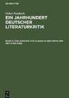 Ein Jahrhundert Deutscher Literaturkritik, Band 3, Der Aufstieg zur Klassik in der Kritik der Zeit (1750¿1795)