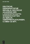 Veröffentlichungen. 1.1.1966-1.5.1971