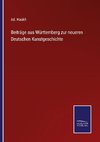 Beiträge aus Württemberg zur neueren Deutschen Kunstgeschichte