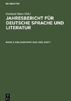 Jahresbericht für deutsche Sprache und Literatur, Band 2, Bibliographie 1946¿1950