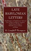 Late Babylonian Letters