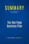 Summary: The One Page Business Plan