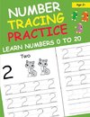 Number Tracing Practice Learn Numbers 0 to 20