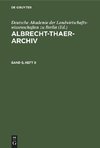 Albrecht-Thaer-Archiv, Band 9, Heft 9, Albrecht-Thaer-Archiv Band 9, Heft 9