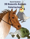 30 Domestic Animals Coloring Book