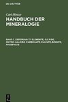 Handbuch der Mineralogie, Band 1, Lieferung 17, Elemente, Sulfide, Oxyde, Haloide, Carbonate, Sulfate, Borate, Phosphate