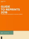 Guide to Reprints, 2016, Author Title and Subject Guide