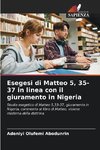 Esegesi di Matteo 5, 35-37 in linea con il giuramento in Nigeria