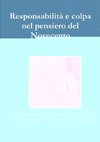 Responsabilità e colpa nel pensiero del Novecento